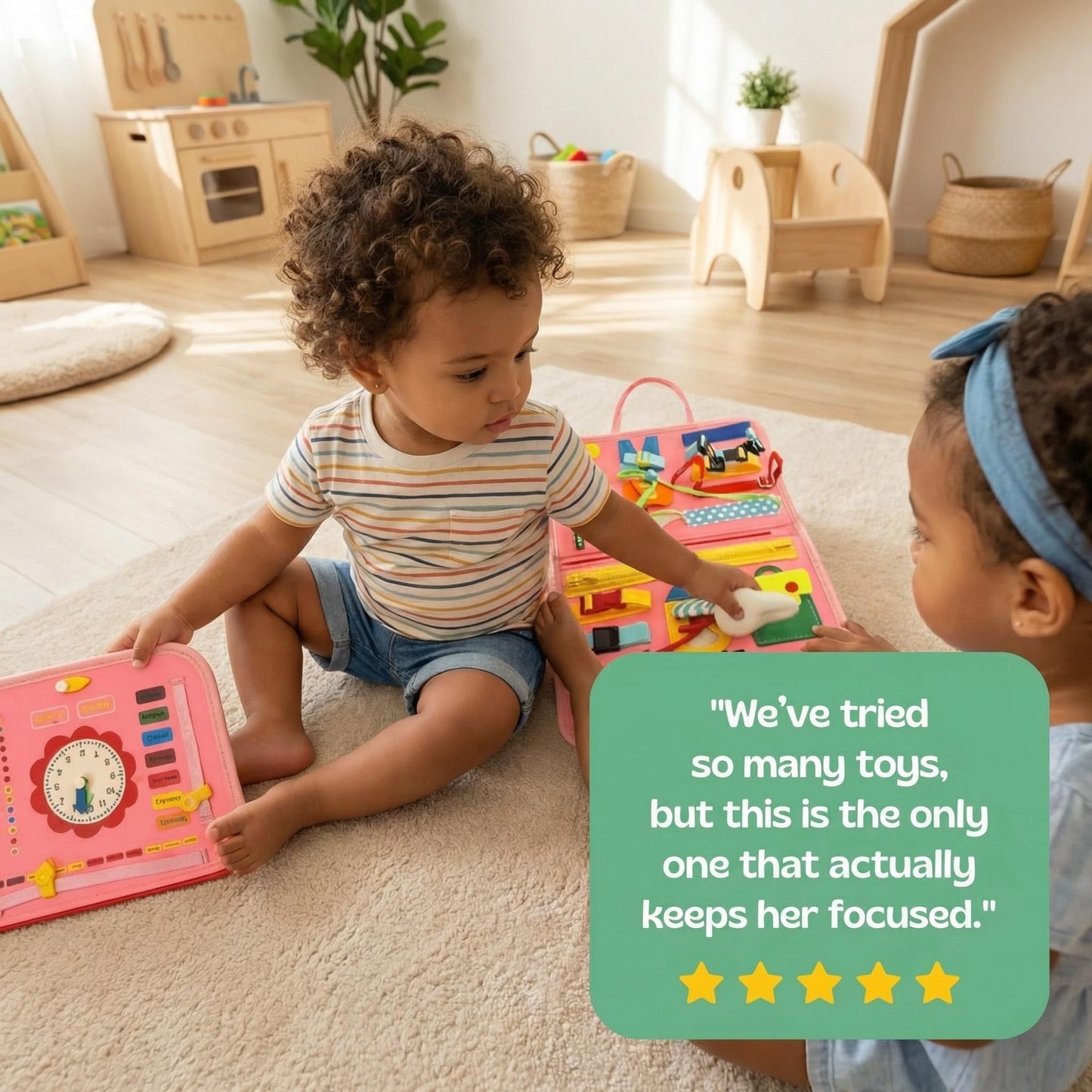 POKOZA™ Montessori Busy Board