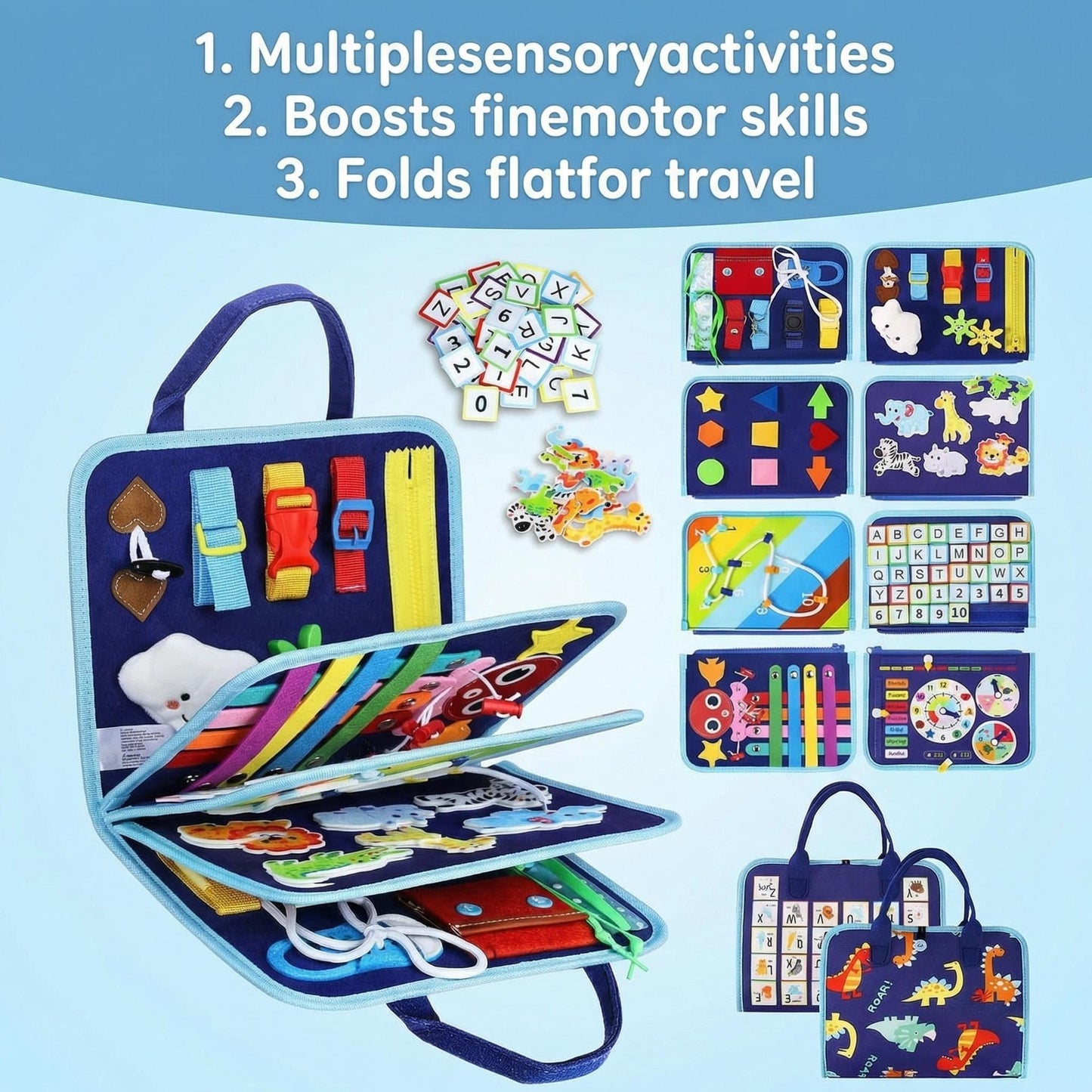 POKOZA™ Montessori Busy Board