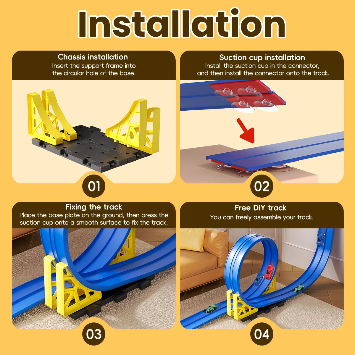 SkyRace™ Anti-Gravity Magnetic Race Track Set