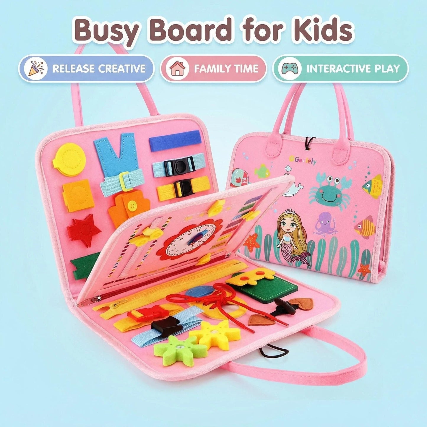 POKOZA™ Montessori Busy Board